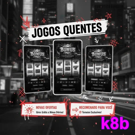 App k8b com Pix rápido em interface glass